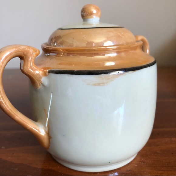 Vintage Japanese Lusterware Sugar Bowl - Picture 5 of 10